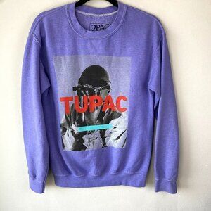 TUPAC Graphic Sweatshirt Purple S